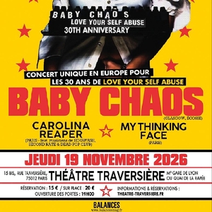 Ingressos, Datas da Turnê e Shows de Baby Chaos