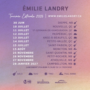 Billets, dates de tournée et concerts pour Émilie Landry