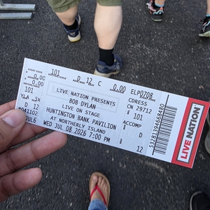 Bob Dylan at Chicago, IL in Huntington Bank Pavilion at Northerly Island 2026