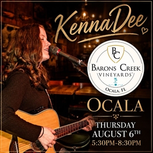 Event image for KennaDee at Barons Creek Vineyards Tasting Room