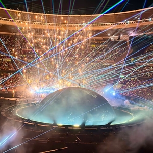 Kanye West at Madrid, Spain in Riyadh Air Metropolitano 2026