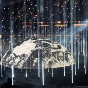 Kanye West at Madrid, Spain in Riyadh Air Metropolitano 2026