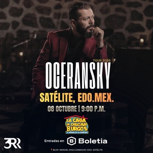 Entradas, fechas de la gira y Conciertos de Edgar Oceransky
