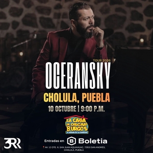 Entradas, fechas de la gira y Conciertos de Edgar Oceransky