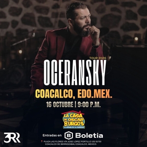 Entradas, fechas de la gira y Conciertos de Edgar Oceransky