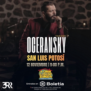 Entradas, fechas de la gira y Conciertos de Edgar Oceransky