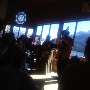 Nadia Larcher at Lago Epuyén, Argentina in Centro Cultural Antu Quillen 2026