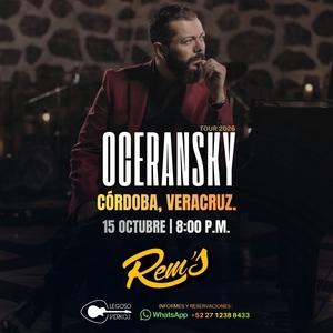 Entradas, fechas de la gira y Conciertos de Edgar Oceransky
