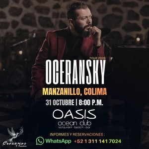 Entradas, fechas de la gira y Conciertos de Edgar Oceransky