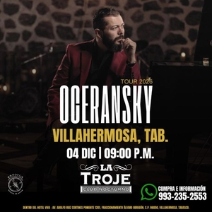 Entradas, fechas de la gira y Conciertos de Edgar Oceransky