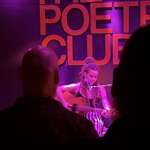 Laura Silverstone at Glasgow, United Kingdom in SWG3 Poetry Club 2026