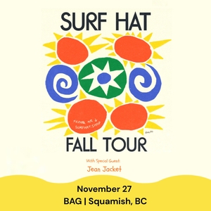 Poster: Surf Hat at Brackendale Art Gallery, Nov 27, 2026