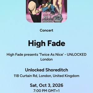 High Fade at London, United Kingdom in Unlocked Shoreditch 2026