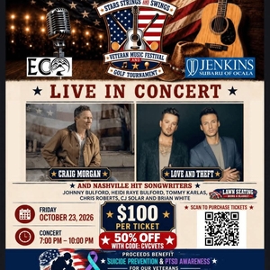 Event image for CJ Solar: Stars, Strings & Swings: Veteran Music Festival & Golf Tournament 2026