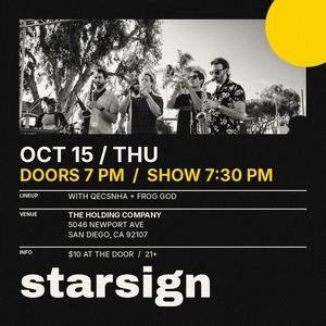 Starsign Tickets, Tour Dates and Concerts