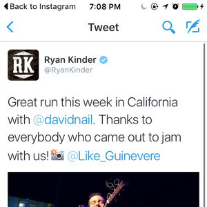 Ryan Kinder at Bakersfield, CA in Buck Owens' Crystal Palace 2016