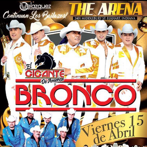 Bandsintown | Grupo Bronco Tickets - The Arena, Apr 15, 2016