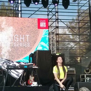 Grimes at Salt Lake City, UT in Pioneer Park 2016