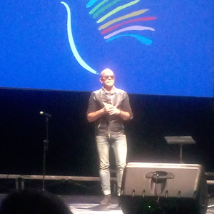 Pedro Abrunhosa at Porto, Portugal in Concerto pela Paz - Teatro Rivoli 2016