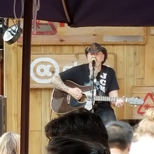 Jason Charles Miller at Austin, TX in Nerdist Backyard Bash at Banger's 2017