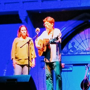 Tim O'Brien at Newport, KY in The Southgate House Revival-Sanctuary w J.D. Hutchison and Jan Fabricius 2017