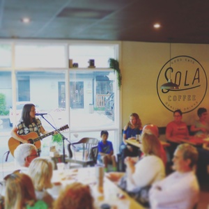 Taylor Leonhardt at Raleigh, NC in Sola Coffee 2017