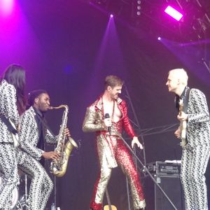 Jake Shears at Sedgefield, United Kingdom in Hardwick Live Festival 2018
