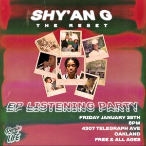 Shy'An G Tickets, Tour Dates and Concerts