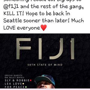 Fiji at Seattle, WA in Nectar Lounge 2019
