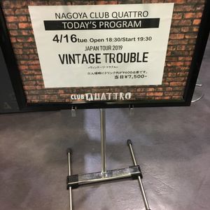 VINTAGE TROUBLE at Nagoya, 01 in Club Quattro Nagoya 2019